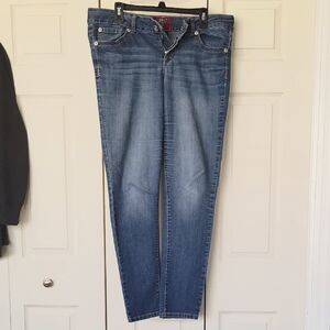 Torrid Denim Skinny Jeans Womens Sz 16R Med Wash Stretch